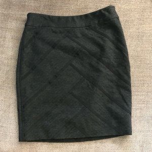 White House Black Market gray skirt